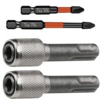 Sechskant-Schaft-Adapter für Hammer-Bits, SDS-Plus-Bohrerhalter-Konverter, robustes 45-Gauge-Stahl-Adapter-Gerät