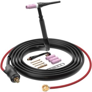 Hochwertiger Argon-WIG-Brenner mit 13FT rotem Luftschlauch und 35-50 mm Anschluss für professionelle Schweißarbeiten