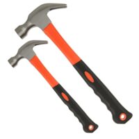 Schafshorn Hammer, 2 Stück, Camping-Artikel, Klauenhammer, 0,25 kg und 0,75 kg, robuste Schmiedeeisen, rostfrei, gummiartig, rutschfest, angenehmes Handgefühl