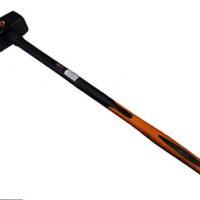 Extra Grosser Abbruch-Hämmer mit 8 kg schwerem Hammerkopf und langem Fiberglas-Stiel aus Glasfaser mit Anti-Vibrationsgriff nach DIN 1042