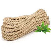 Hochwertiges Juteseil von Abio, 10 mm stark und 10 Meter lang, geeignet für Garten, Dekoration, Makramee und DIY-Projekte