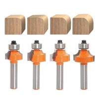 Abrundfräser mit Hartmetallbits und hochfesten Kohlenstoffstahlschäftten für Holzer, MDF, Spanplatten, Sperrholz, Acryl und Holzverbundwerkstoffe