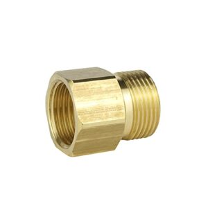 Adapter M22x1,5 AG x 1/2 IG für Hochdruckreiniger - Adapter mit M22x1,5 Außen-Gewinde und 1/2 Innengewinde für den Einsatz bei Heimwerken, Industrie oder Gewerbe
