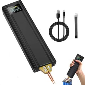 Afenau Akku Punktschweißgerät für Batterien, portable Spot Welder mit Automatik und Manueller Modus, 80 Einstellbarer Tragbarer Schweißer für Hochtemperaturschutz und Akkuschweißen