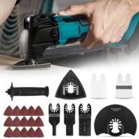 Akku Multifunktionswerkzeug für Makita 18V, kompatibel mit verschiedenen Akkus, multifunktionales Werkzeug mit bürstenlosem Motor und drei Handgriffen, perfekt für DIY-Projekte und professionelle Arbeit, ergonomisches Design, robuste Konstruktion und gute Handhabung