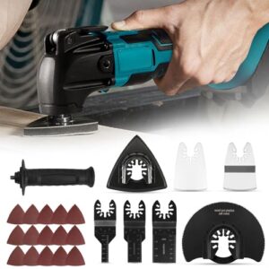 Akku Multifunktionswerkzeug für Makita 18V, kompatibel mit verschiedenen Akkus, multifunktionales Werkzeug mit bürstenlosem Motor und drei Handgriffen, perfekt für DIY-Projekte und professionelle Arbeit, ergonomisches Design, robuste Konstruktion und gute Handhabung