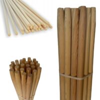 Ergonomische Schaufelstiele für Gartenarbeit - 10 Stück, stabile und robuste Stiele aus hochwertigem Holz