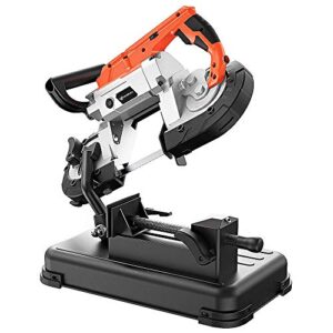 Elektrische Metallbandsäge mit LED-Strahler, 1100W/230V, schnittgeschwindigkeit einstellbar 0-45°