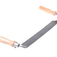 Aqbau Zugmesser für Holz, Ziehmesser mit geradem Schäleisen und Holzheft, ideal für Rindenentfernung und andere Holzarbeiten.