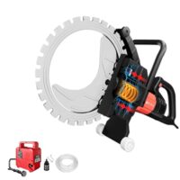 Industrielle Beton-Ringsäge mit hohen Leistungen - 8900W Bürstenloser Motor, 72H Dauerbetrieb, Schnitttiefe 12'/16'/20', Einstellbarer Schnittwinkel, Nasssäge für Abbruch- & Brückenarbeiten
