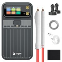 Tragbares Punktschweißgerät mit Doppelimpuls und 99 Zahnrädern für Eisen, Edelstahl und Nickelband. Komfortables und leistungsstarkes Gerät für die Reparatur von Handy-Batterien und Linsen löten.