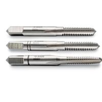 BAER Handgewindebohrersatz HSSG Handgewindebohrer 3-tlg. Satz M6 x 1,0 - Gewindeschneider - Gewindebohrer - Vorschneider + Mittelschneider + Fertigschneider - Gewindeschneiden