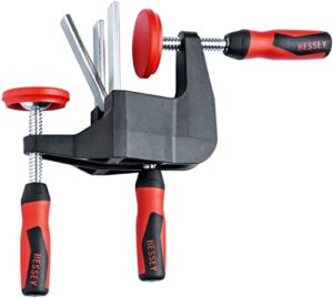Ergänzung für Werkstatt, BESSEY Türfutter-Richtzwinge TFM-2K mit Ausladungs-Maßen 70 mm, exakte Ausrichtung und Fixierung von Türfuttern