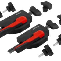 BESSEY Waagrechtniederzugspanner WNS-SET-MFT für Multifunktionstische, schnelle Fixierung ohne Abheben von der Tischplatte