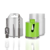 Professionelle Diamant Bohrkrone für schnelles und genaues Bohren in Beton, Mauerwerk und anderen Materialien mit SDS-plus Adapter und Zentrierbohrer
