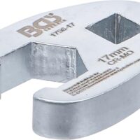 Hochwertiger Hahnenfußschlüssel aus Chrom-Molybdän-Stahl mit 10 mm (3/8") Schlüsselweite und SW 17 mm