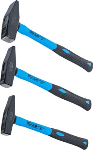 Schlosserhammer-Satz mit Fiberglasstiel und verschiedenen Gewichten für Metallbearbeitung und Schweißtechnik