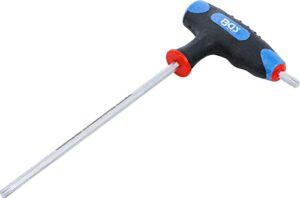 Ergonomischer Schraubendreher mit T-Griff und seitlicher Klinge aus Chrom-Vanadium-Stahl, ideal für Heimwerker und Handwerker