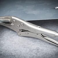 Hochwertige Langbeck-Gripzange mit vernickelter Oberfläche, ideal für Heimwerker und Profis, Länge 225 mm
