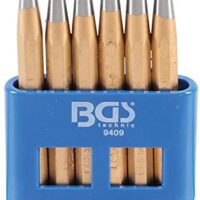 Durchtreiber- und Körner-Satz BGS 9409, Durchmesser 120 mm, Durchmesser 1 bis 5 mm, 6-teilig