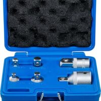 Adapter-Satz mit 6 verschiedenen Anpassern für verschiedene Durchmesser, einschließlich 1/4" auf 3/8", 3/8" auf 1/4", 3/8" auf 1/2", 1/2" auf 3/8", 1/2" auf 3/4", 3/4" auf 1/2"