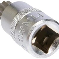 Chrom-Vanadium-Stahl-Bit-Einsatz mit Innenvielzahn-Spitze für XZN-Anwendungen, 12,5 mm (1/2") Länge: 55 mm, matt verchromte Oberfläche