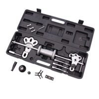 BGS DIY Universal-Gleithammer-Abziehersatz, Werkzeug für Heimwerker und Profis, Chrom-Vanadium-Stahl, Innen- und Außenabzieher mit 2 oder 3 Klauen, Radnaben-Adapter, Abzieher-Joch, Abzieher-Klauen, Gripzangen-Adapter, Beulen-Adapter