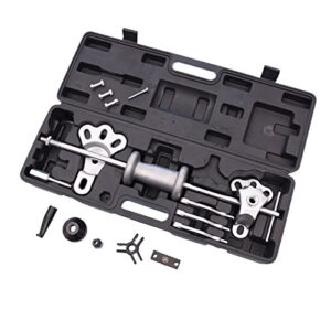 BGS DIY Universal-Gleithammer-Abziehersatz, Werkzeug für Heimwerker und Profis, Chrom-Vanadium-Stahl, Innen- und Außenabzieher mit 2 oder 3 Klauen, Radnaben-Adapter, Abzieher-Joch, Abzieher-Klauen, Gripzangen-Adapter, Beulen-Adapter