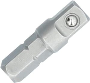 Hochwertiger 1/4-Zoll-Adapter aus Chrom-Vanadium-Stahl von BRILLIANT TOOLS, ideal für Werkzeuge mit 1/4-Zoll-Antrieb