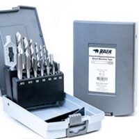Gewindeschneider Set HSS für verschiedene Anwendungen, ideal für Handwerker und DIY-Bereich, enthält Gewindebohrer, Kernlochbohrer und Windeisen in verschiedenen Größen von M 3 bis M 12, hochwertige HSSG-Stahl-Garantie für Präzision und Langlebigkeit
