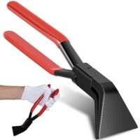 Blechbieger Hand Abkantzange aus Kohlenstoffstahl mit gerader und gewinkelten Kopf, ideal für Dachdecker und Klempner