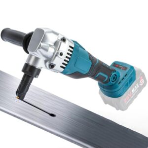Kabelloser Blechknabber mit 360° drehbarem Knabberkopf und einstellbaren 3 Geschwindigkeiten, geeignet für Edelstahl und Aluminiumblech