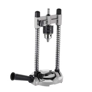 Hochwertiger Bohrständer für 1/2 und 3/8 Elektrobohrmaschinen mit 13mm Bohrfutter und Aluminiumbasis
