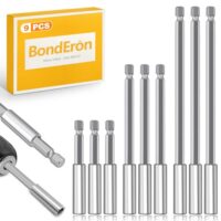9-teiliges Magnetisches Bithalter Verlängerungsset für Akkuschrauber & Bohrmaschine - 5cm, 10cm, 15cm Bitverlängerung