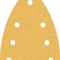 Bosch 10x EXPERT C470 Schleifblatt mit 7 Löchern für professionelle Ergebnisse, ideal für Farbe auf Holz und Hartholz, Ø 100 x 150 mm, Körnung 80.