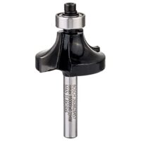 Bosch 1x PRO Abrundfräser für Weichholz und Hartholz mit Ø 31,8 mm - professionelles Zubehör für Handfräse und Kantenfräse