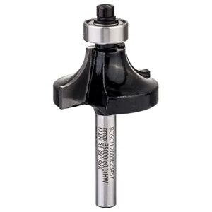 Bosch 1x PRO Abrundfräser für Weichholz und Hartholz mit Ø 31,8 mm - professionelles Zubehör für Handfräse und Kantenfräse