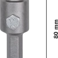 Bosch 1x PRO Hex Adapter für Schlagbohrer und Schrauber, ø mm Anpassung, professionelles Werkzeug für Haushaltsarbeiten