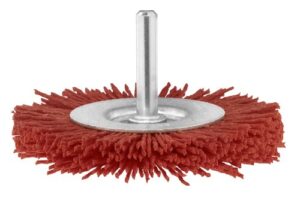 Hochwertige Scheibenbürste für DIY-Projekte, Nylondraht mit SiC-Beschichtung, ø 100 mm, 6 mm