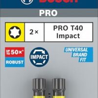 Professionelles Torx Impact Bit von Bosch für das effiziente Eindrehen von T-Schrauben, robust und präzise