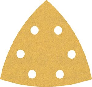 Bosch 50x EXPERT C470 Schleifpapier für Farben auf Holz und Hartholz, Ø 93x93 mm, Körnung 180, professionelles Zubehör für Deltaschleifer