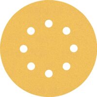 Bosch 50x EXPERT C470 Schleifblatt mit 8 Löchern für Farbe auf Holz, Hartholz, Ø 125 mm, Körnung 120, professionelles Zubehör Exzenterschleifer, Schwingschleifer