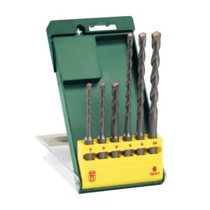 Hochwertiges 6-teiliges Bohrer Set SDS plus-1 von Bosch für den professionellen Einsatz bei Beton, Naturstein und Mauerwerk mit Ø 5-10 mm