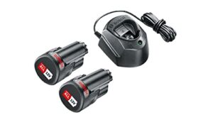 Bosch Akku Starter Set mit 2 Akkus und Ladegerät, perfekt für Heimwerker und kleinere Jobs