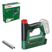 Bosch Akku-Tacker UniversalTacker 18V-14 - vielseitiger und komfortabler Befestigungstool für verschiedene DIY-Projekte, mit Schnellfeuermodus und 1000 Feindrahtklammern
