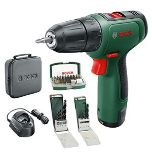 Bosch Akkuschrauber EasyDrill 1200 mit 12-Volt-System und Mehrgang-Getriebe, inklusive Softbag für den Transport