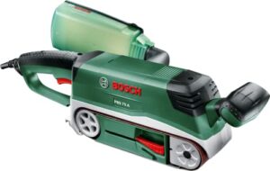 Bosch Bandschleifer PBS 75 A, leistungsstarkes Werkzeug für große Schleifarbeiten mit automatischem Bandsystem und einfacher Schleifbandwechsel durch das Spannsystem.