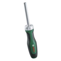 Bosch Bit-Ratschenschraubendreher mit hohem Drehmoment für effizientes Schrauben; max. 36 Nm; Getriebe mit 36 Zähnen; magnetischer Bithalter; Softgrip