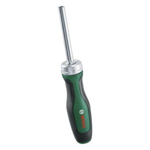 Bosch Bit-Ratschenschraubendreher mit hohem Drehmoment für effizientes Schrauben; max. 36 Nm; Getriebe mit 36 Zähnen; magnetischer Bithalter; Softgrip