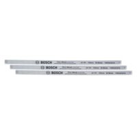 Bosch Bügelsägeblätter Precise 150mm, 3 Stück - Sägeblätter für 150mm Mini-Bügelsägen, 24 TPI, Bimetall, präzise Schnitte in Metall, Kunststoff und Weichholz